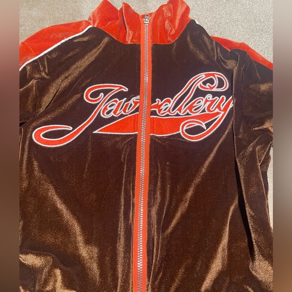 Velvet Crop Jacket With Pants Set - Picture 5 of 6